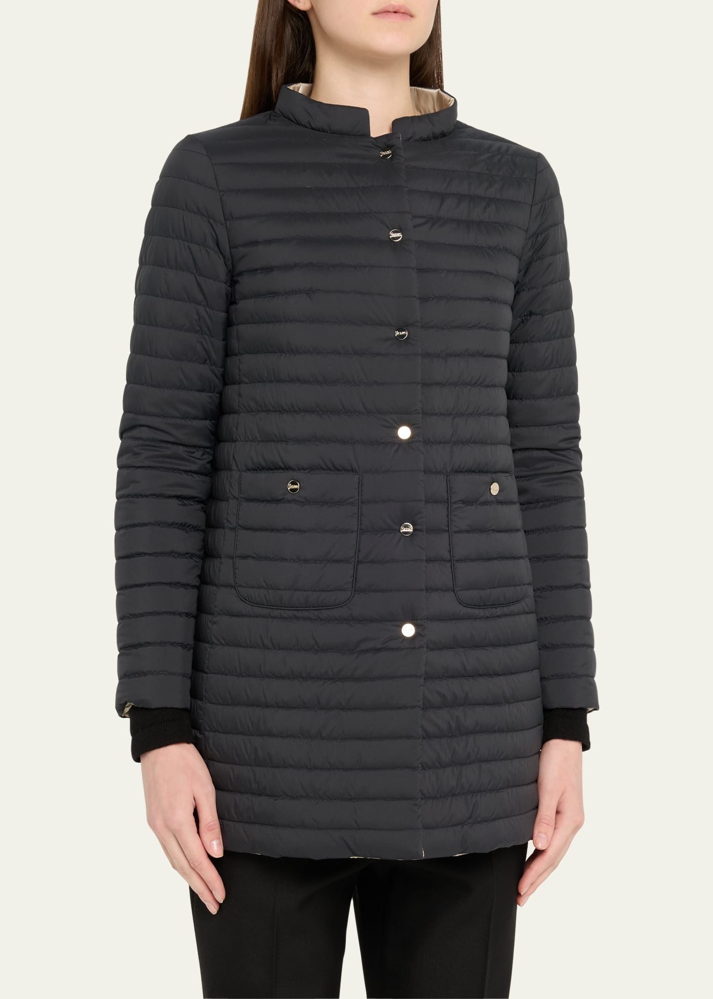 Reversible A-Shape Quilted Down Jacket - 4