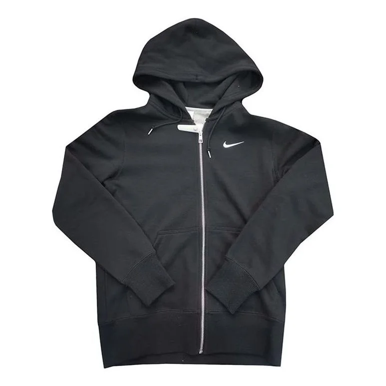 Nike Classic Small Logo Full Zip Hoodie 'Black' 521574-010 - 1