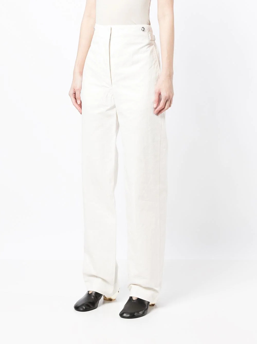 high-waisted wide leg trousers - 3
