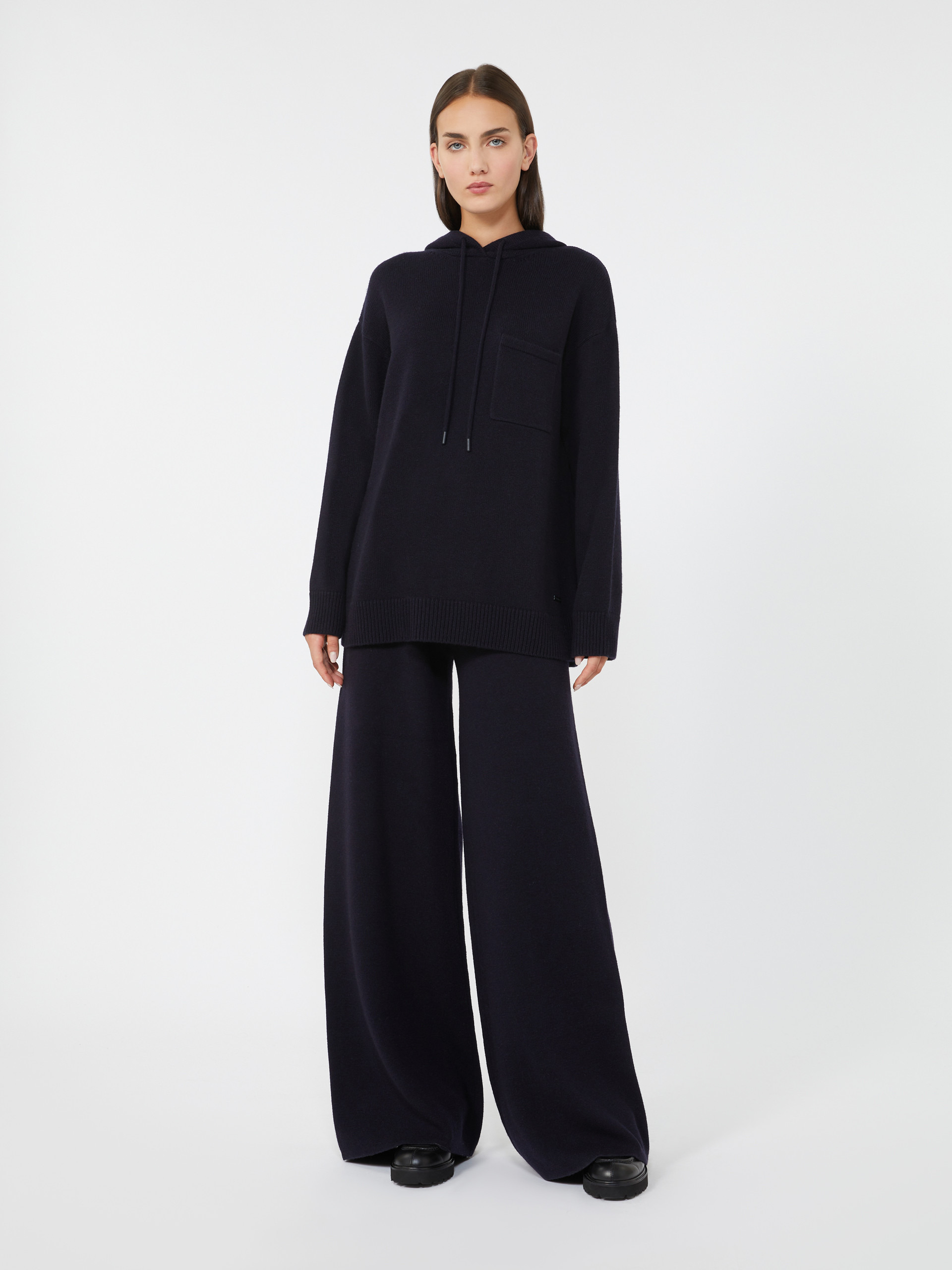 LIANA Wool and cashmere hooded sweatshirt - 2