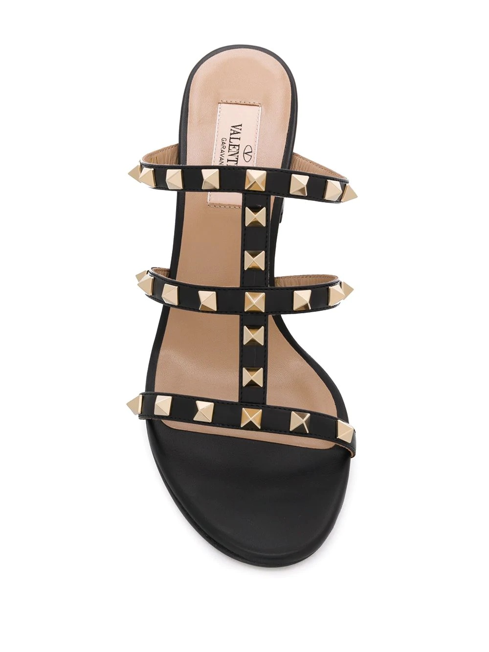 Rockstud leather sandals - 4