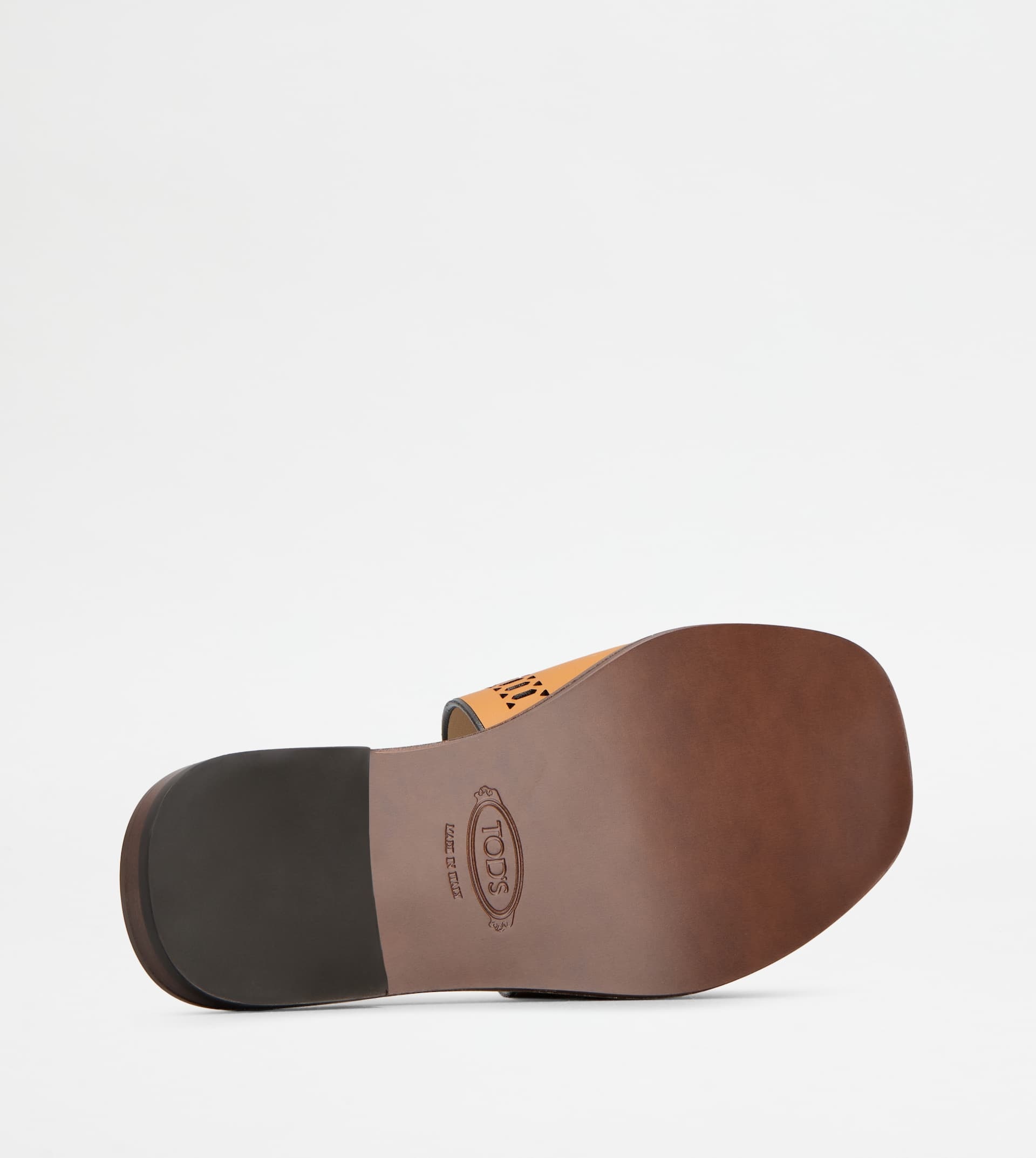 KATE SANDALS IN LEATHER - ORANGE - 5