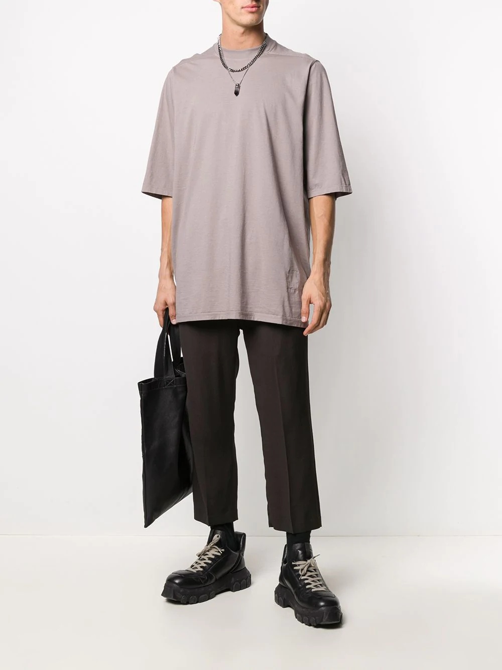 oversized crew-neck T-Shirt  - 2