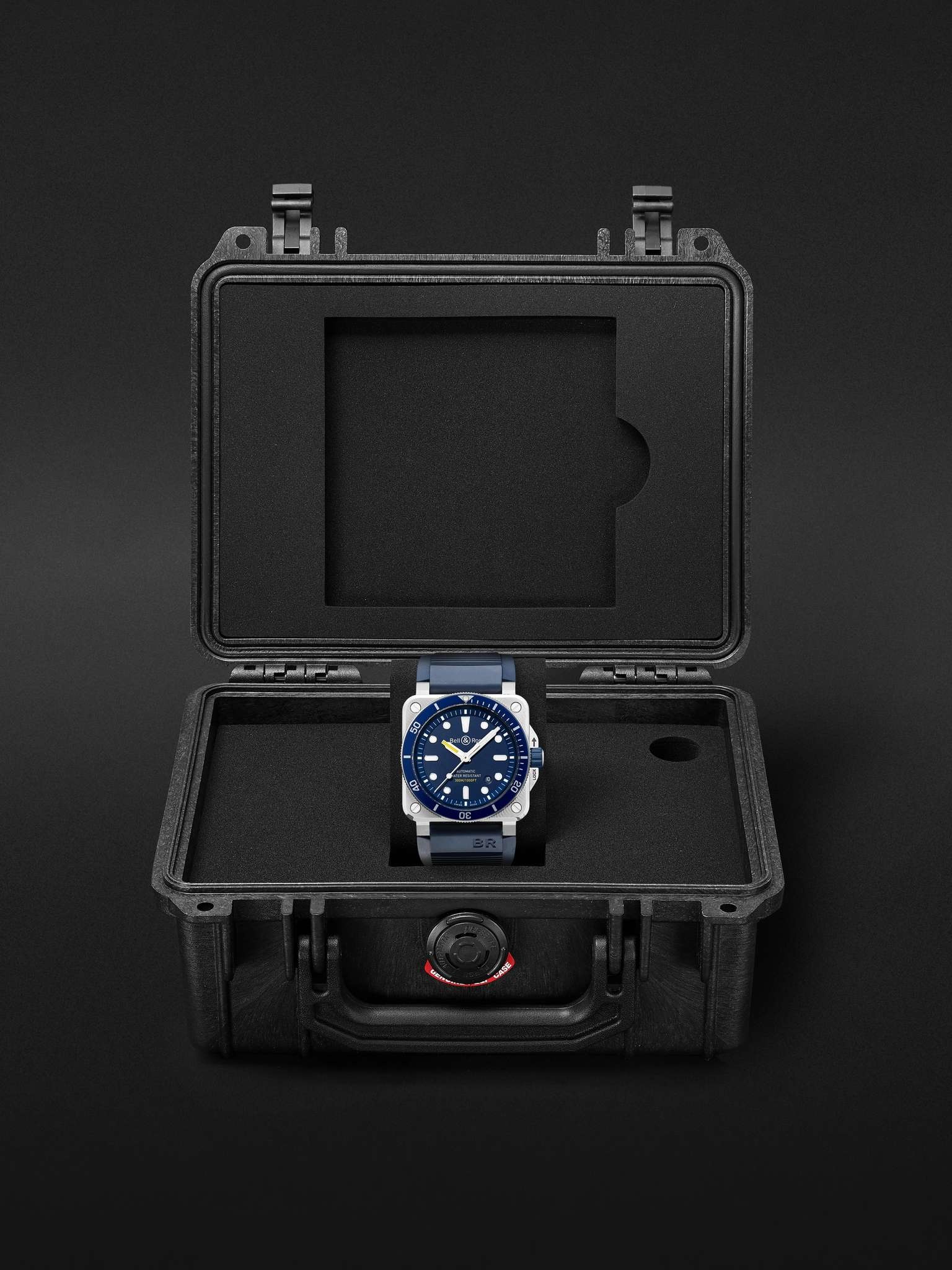 BR 03-92 Diver Blue Automatic 42mm Stainless Steel and Rubber Watch, Ref. No. BR0392-D-BU-ST/SRB - 8