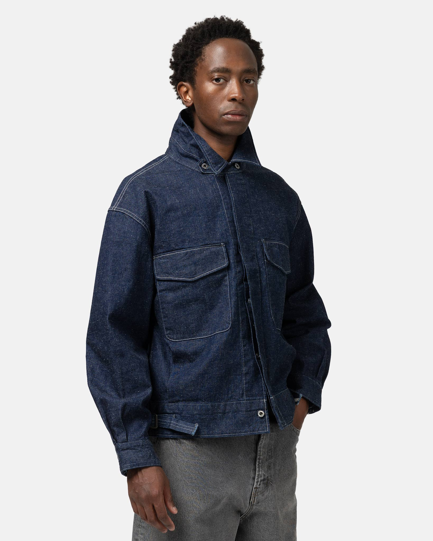 Royal Canadian Navy Denim Work Jacket Indigo - 4