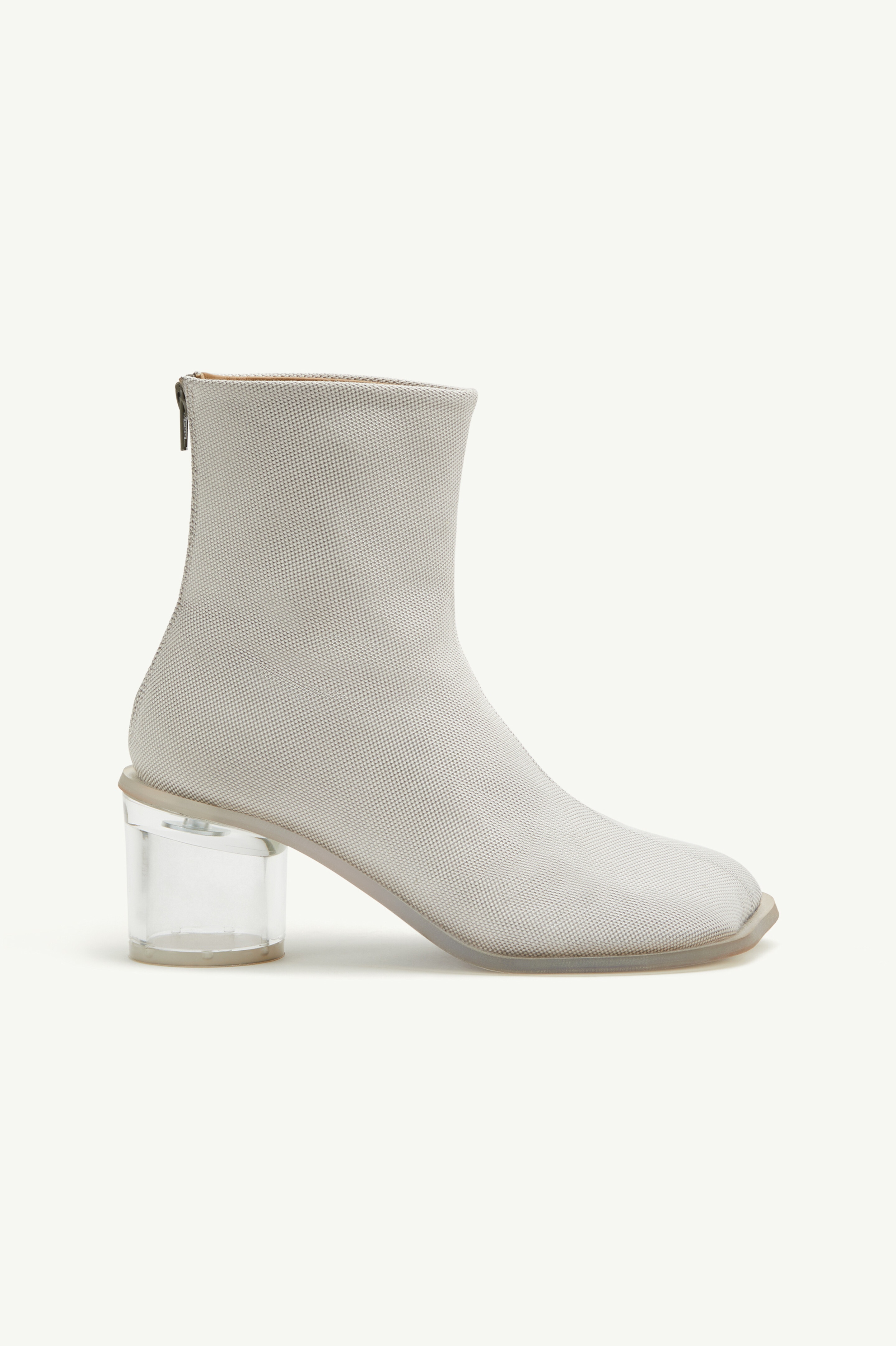 Anatomic Transparent Heeled Ankle Boots - 1