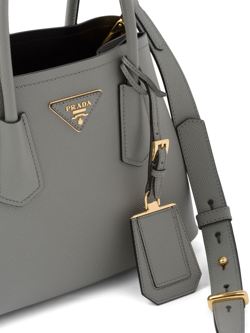 Double Saffiano leather tote bag - 4