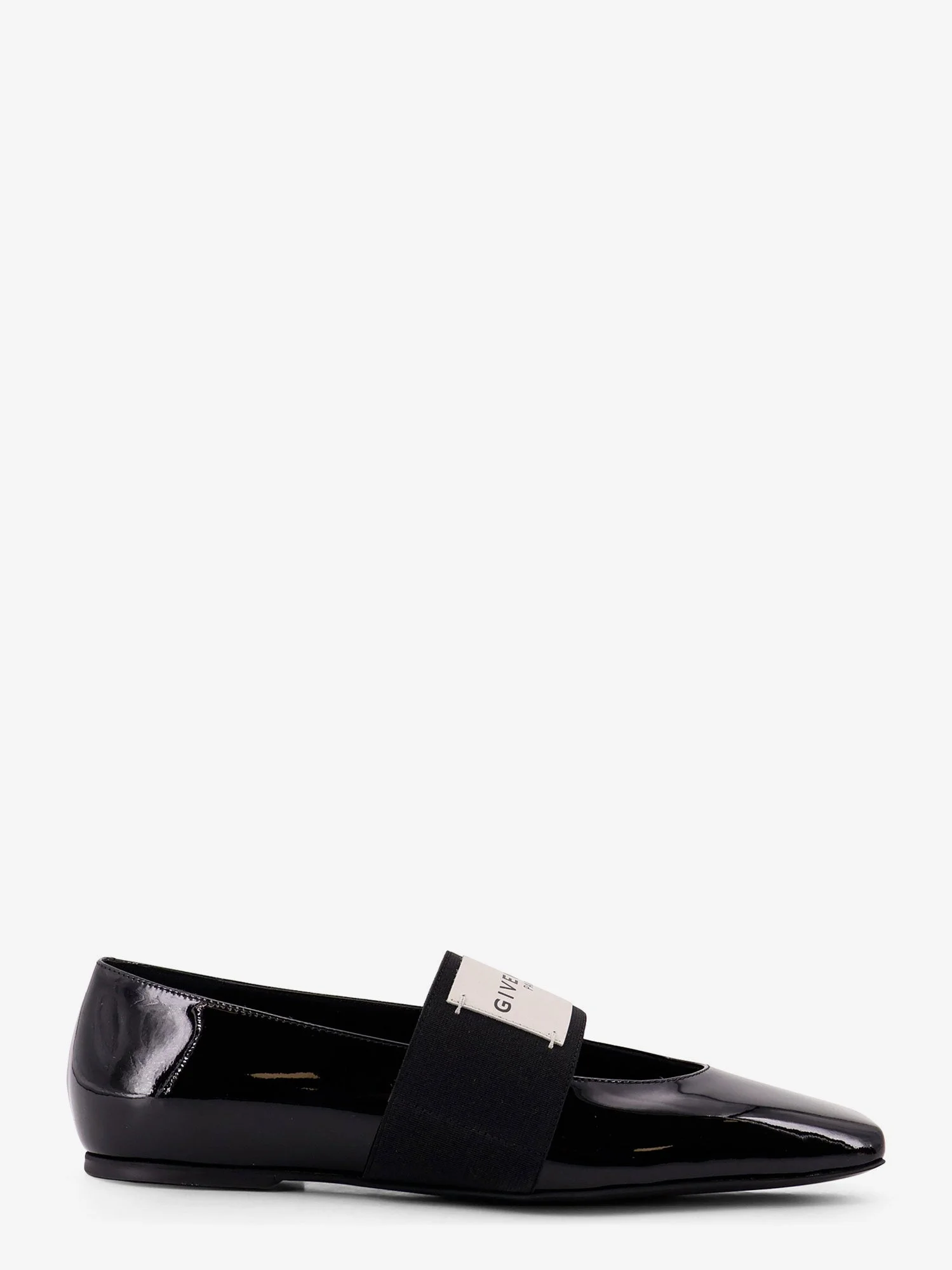 Givenchy Patent Leather Ballerinas With Maxi Logo Label - 1