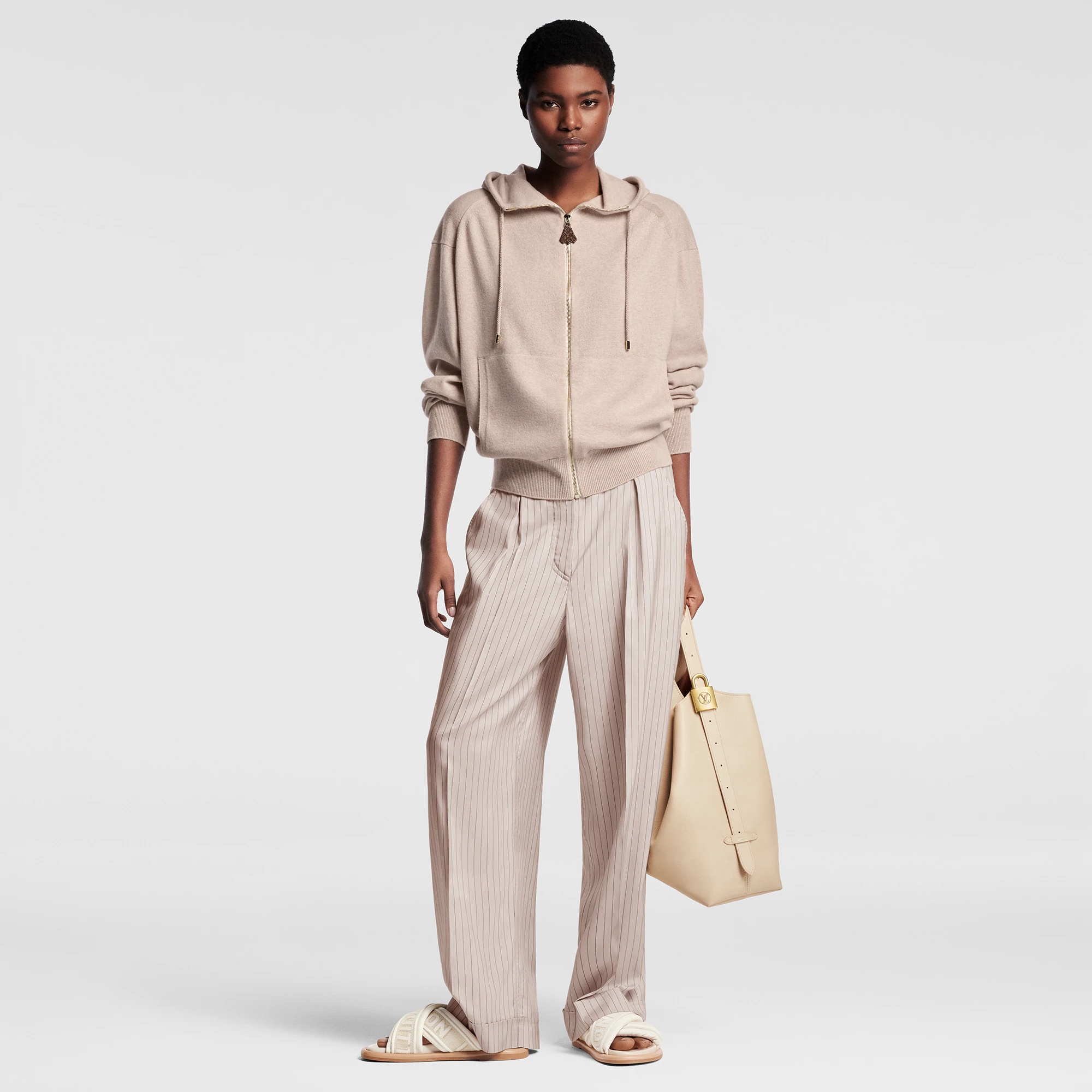 Cashmere Zip-Up Hoodie - 4