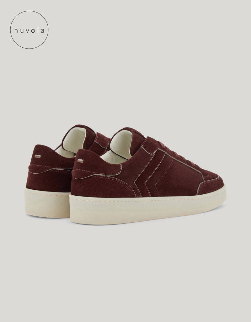 Canali CANALI NUVOLA BURGUNDY SUEDE SNEAKERS outlook