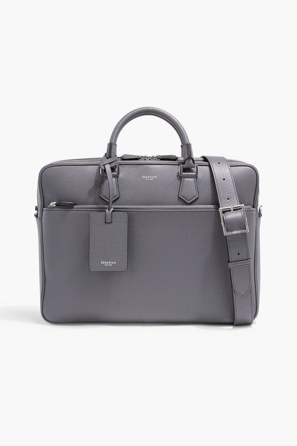 Pebbled-leather briefcase - 1