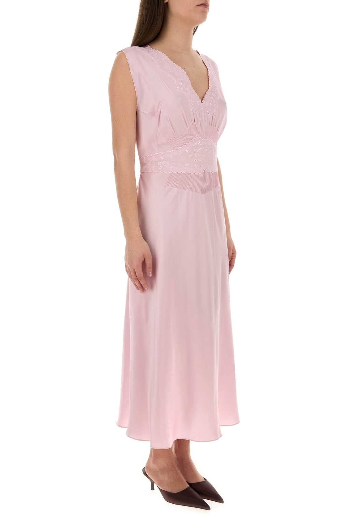 Prada Women Pink Satin Dress - 3
