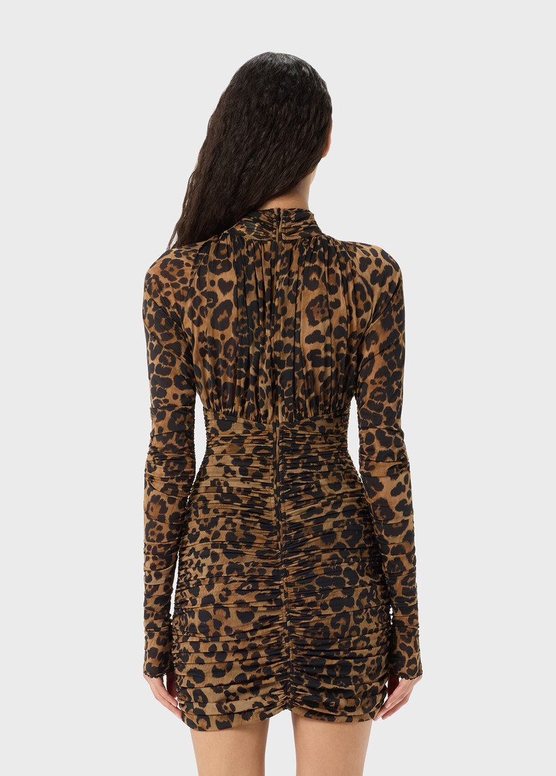 ANIMALIER PRINT JERSEY DRESS WITH CUT-OUT 3
