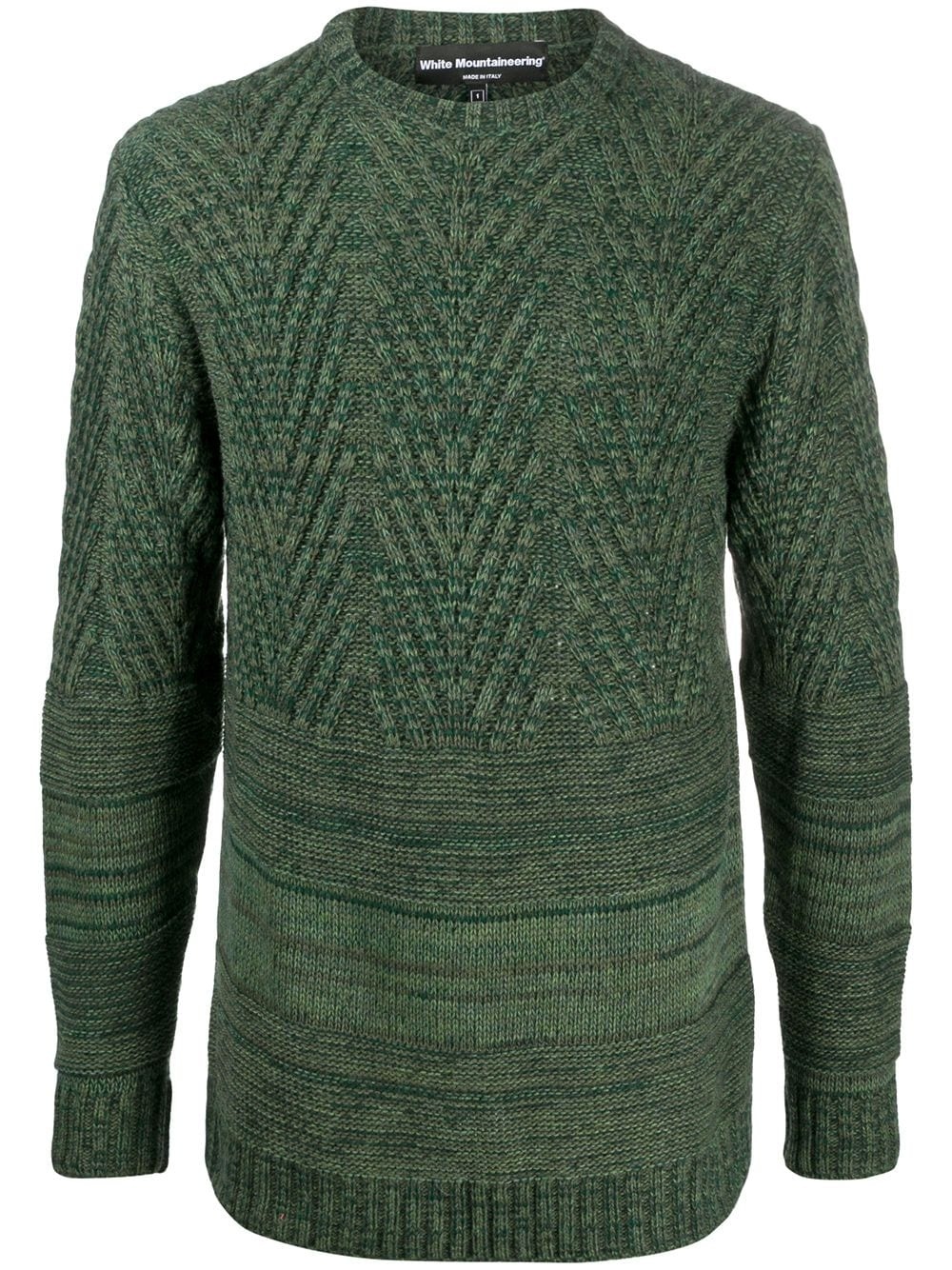 crew neck chunky knit jumper - 1