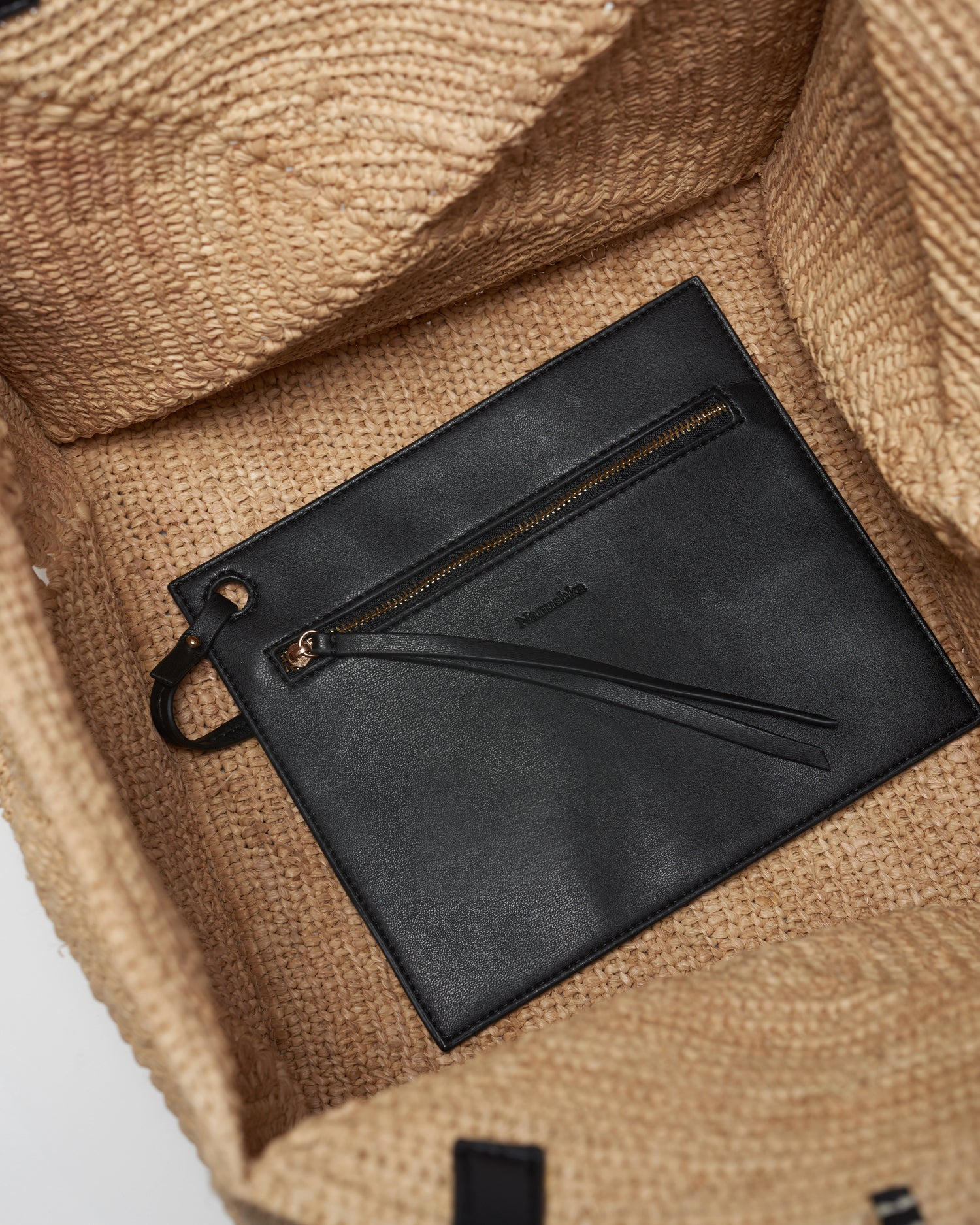 Raffia Charm Tote - 5