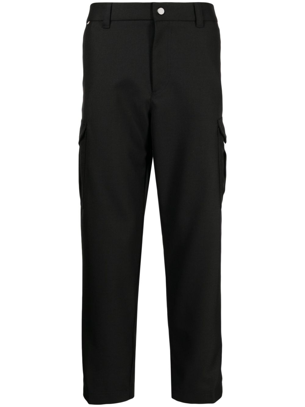 mid-rise tapered-leg trousers - 1