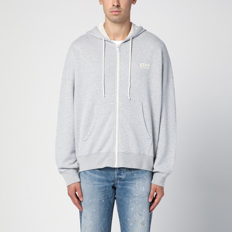 Golden Goose Grey Melange Zip Sweatshirt Men - 1