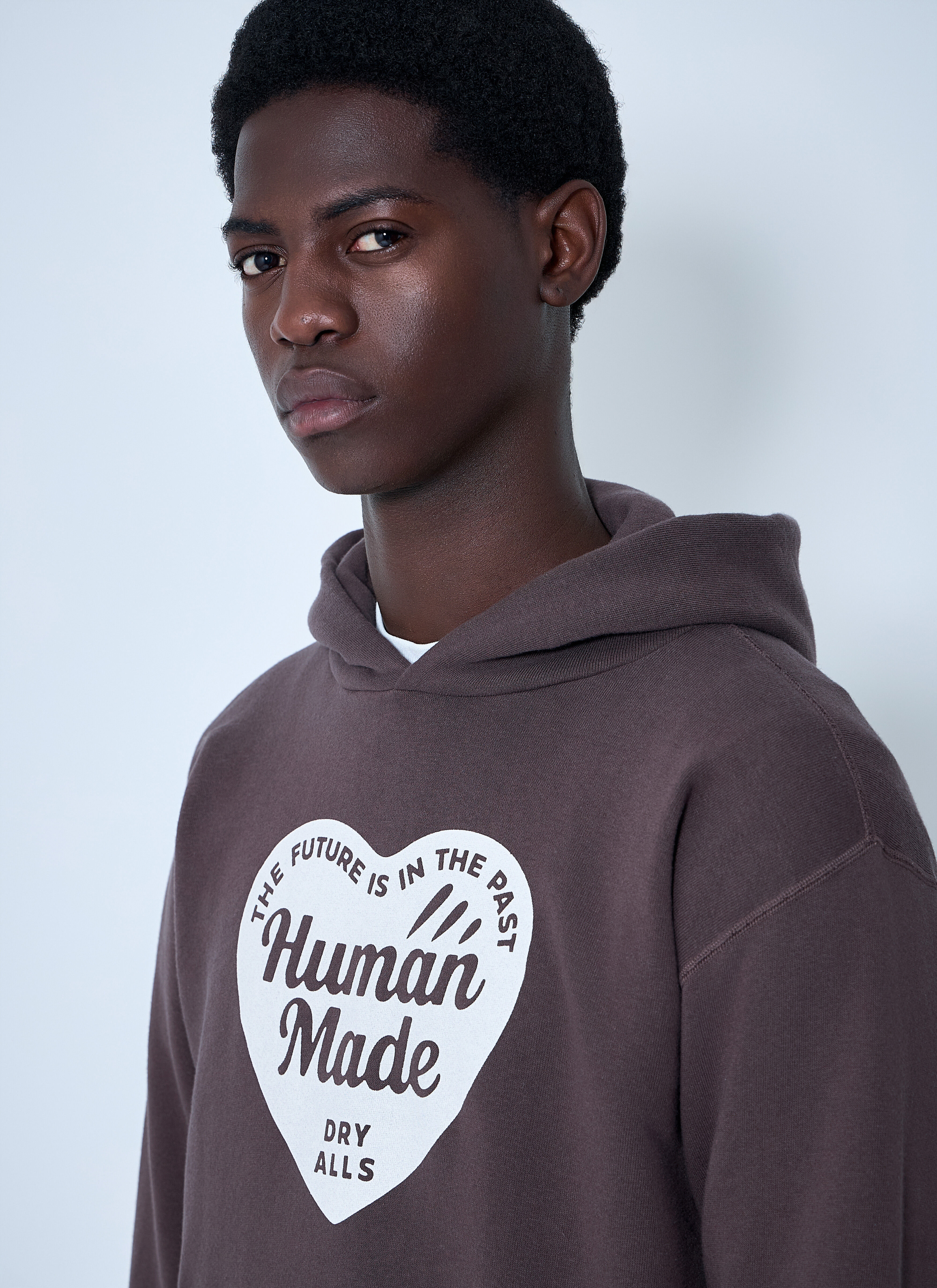 Logo Motif Hooded Sweatshirt - 5