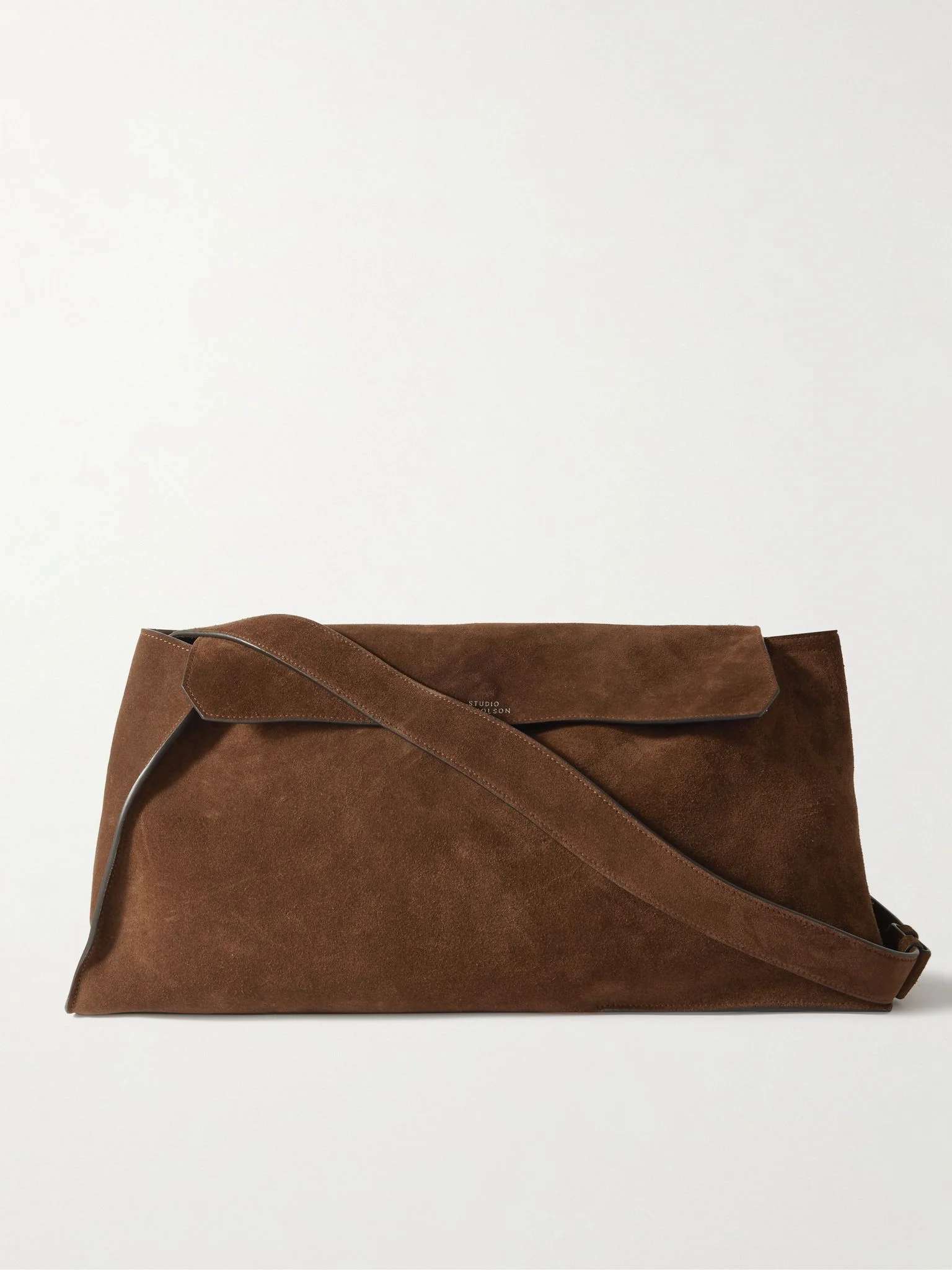 Shiboru Suede Messenger Bag Brown - 1