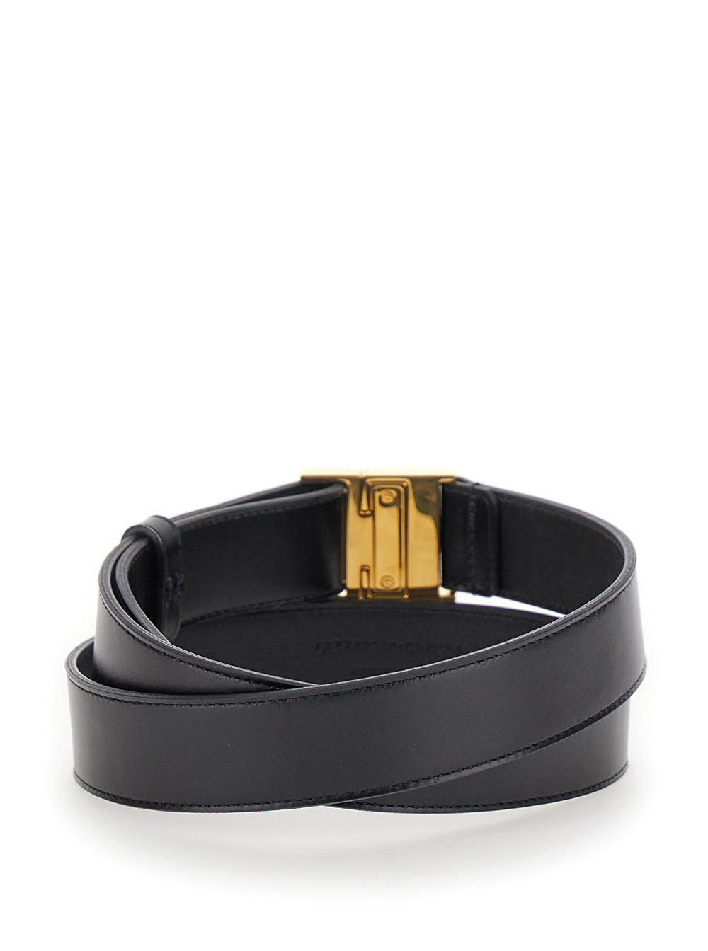 Saint Laurent Women Black Magnetic Belt In Leather Woman - 3