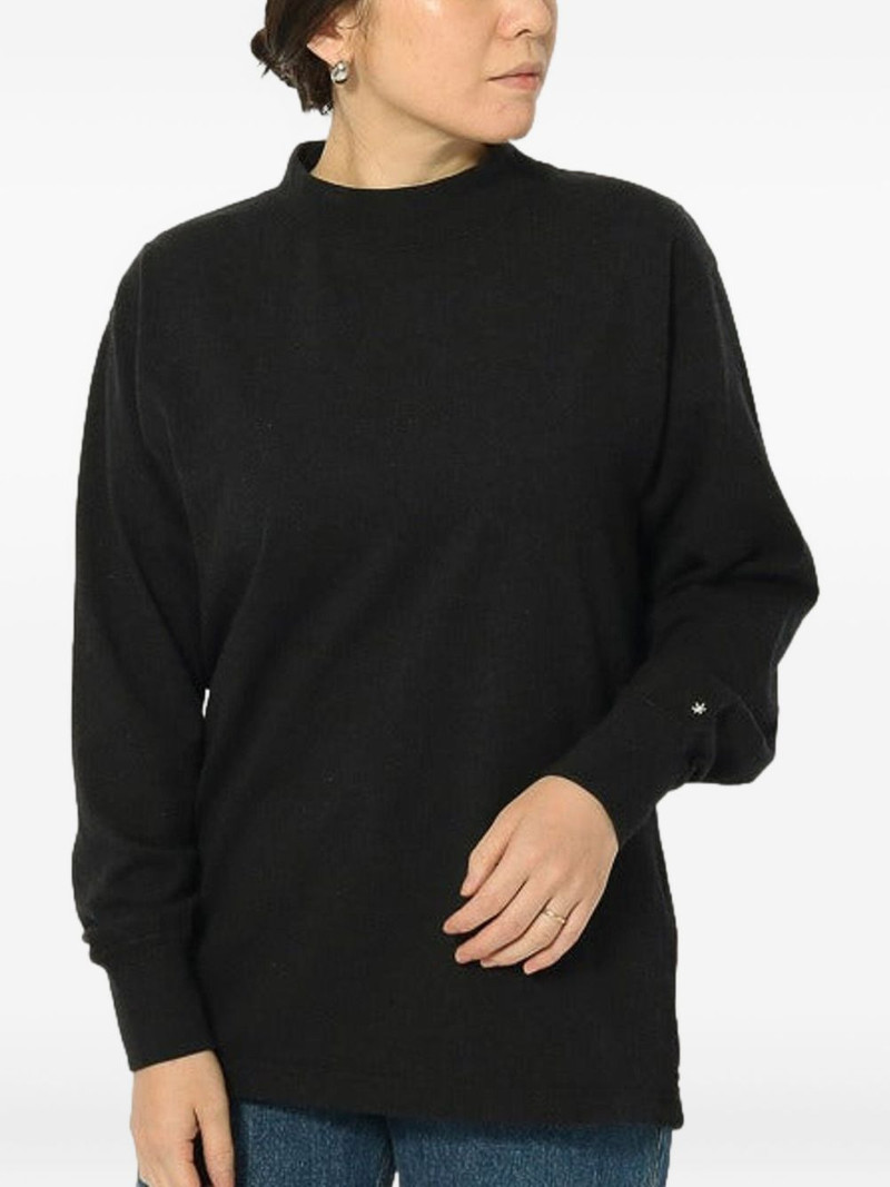 snow peak mock-neck long-sleeve T-shirt outlook