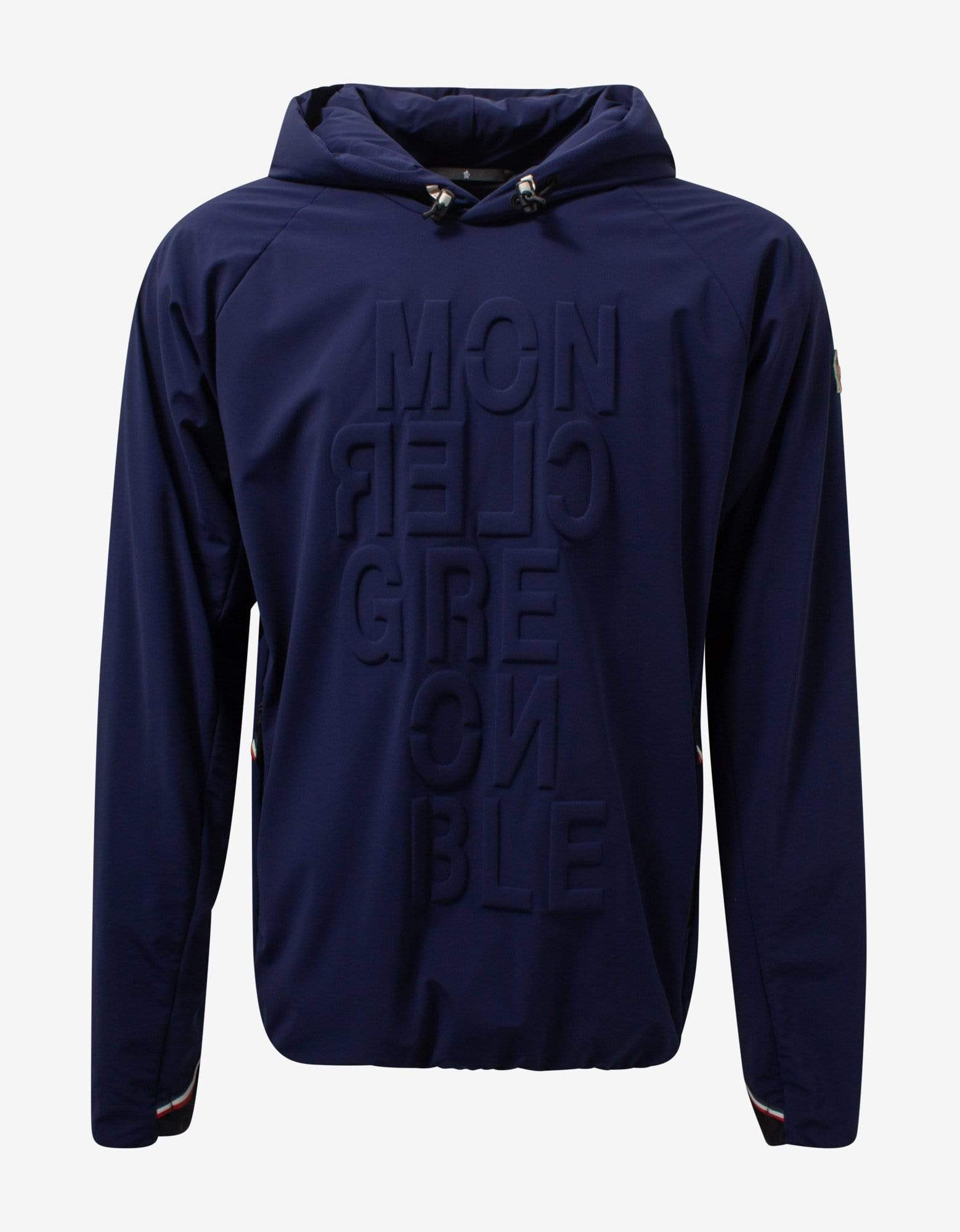 Moncler Grenoble Blue Nylon-Blend Logo Hoodie - 1