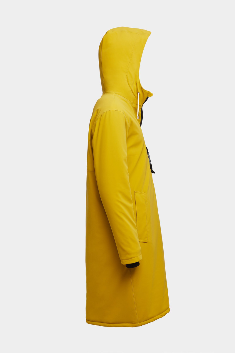 Stockholm Long Winter Suede Jacket Gold 3