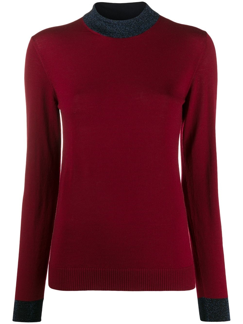 two-tone slim jumper - 1