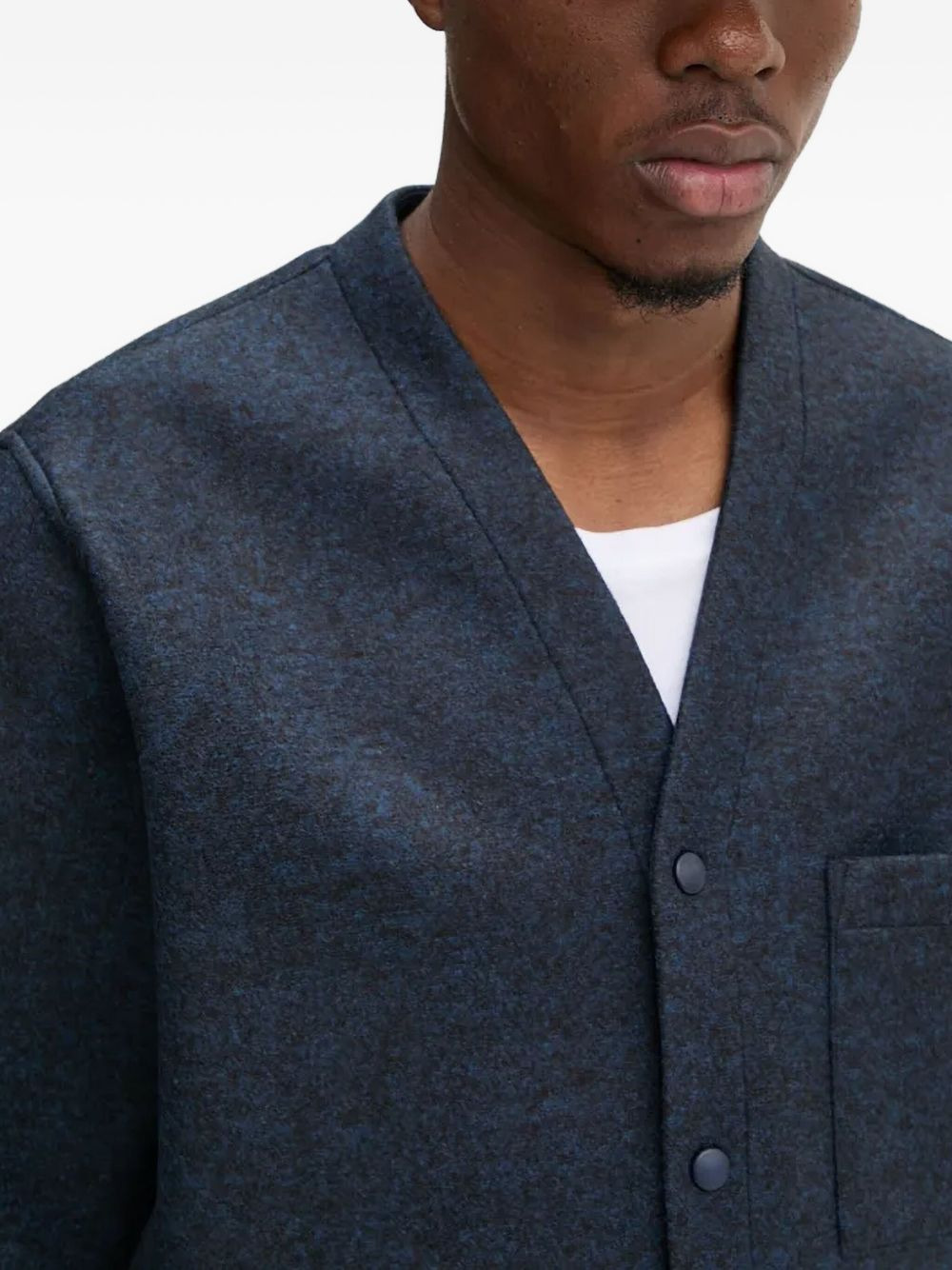 button-fastening patch-pocket jacket - 4