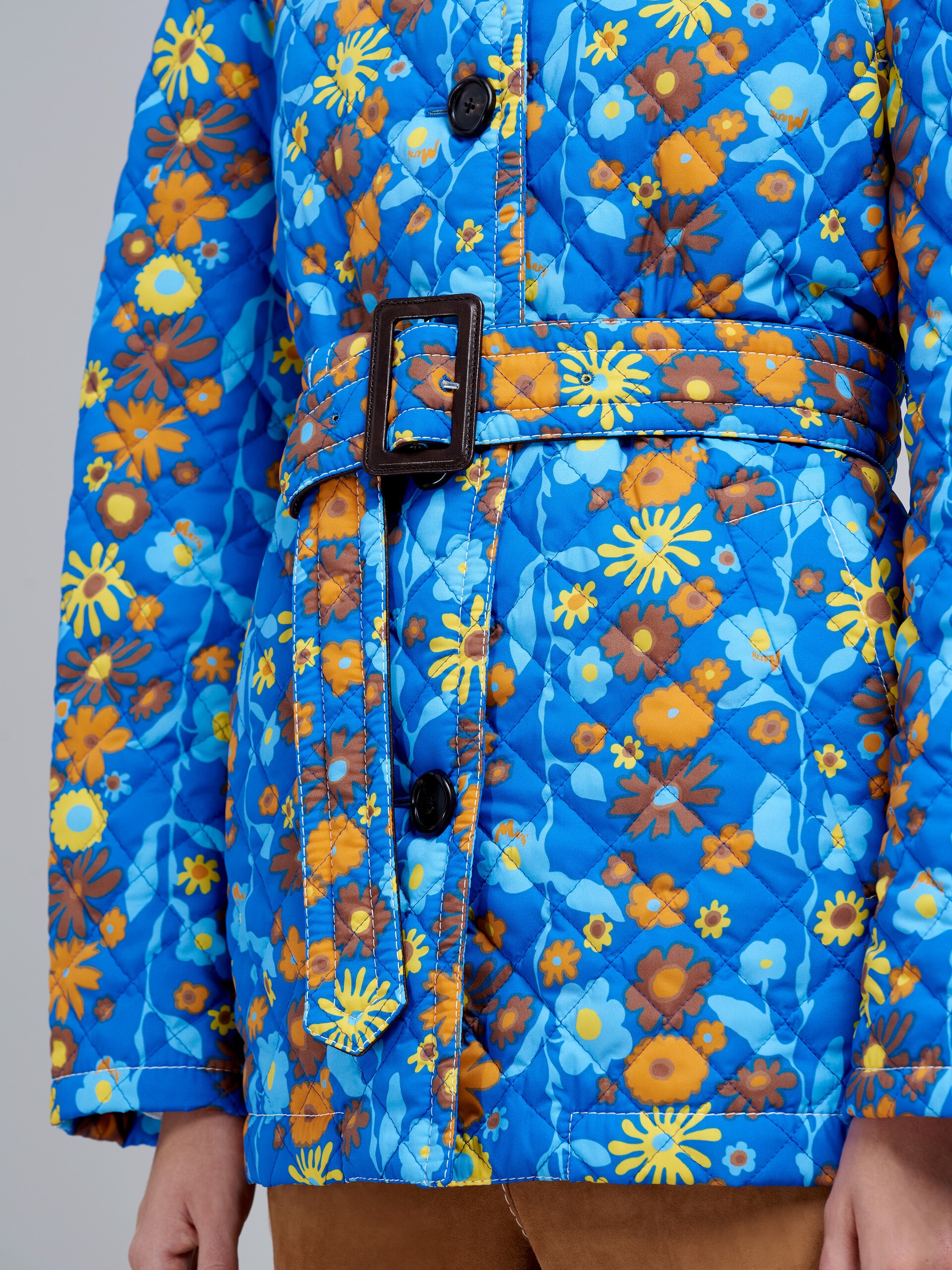 VERTICAL GARDEN PRINT NYLON JACKET - 5