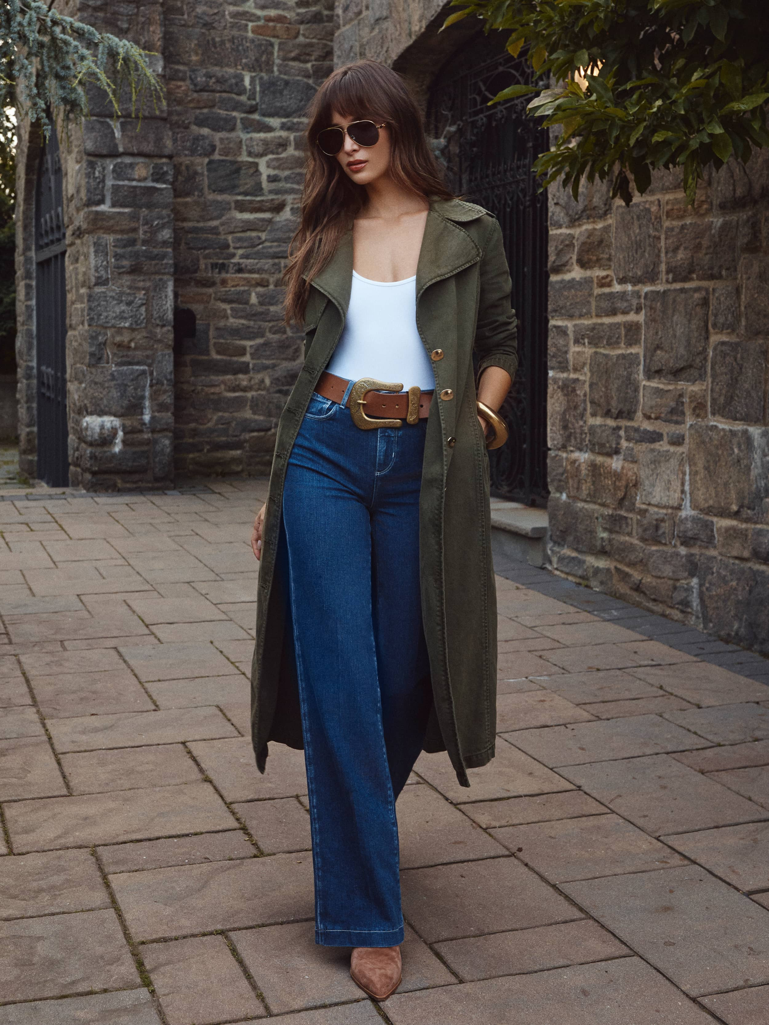 Zavia Denim Trench Coat - 7