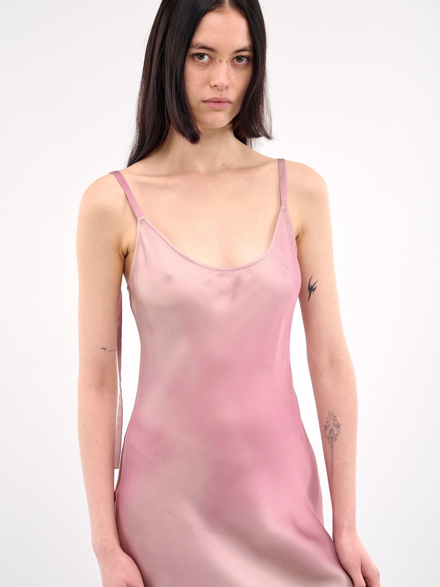 Abstract Printed Fluid Midi Dress - 4