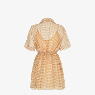 FENDI Check organza dress outlook