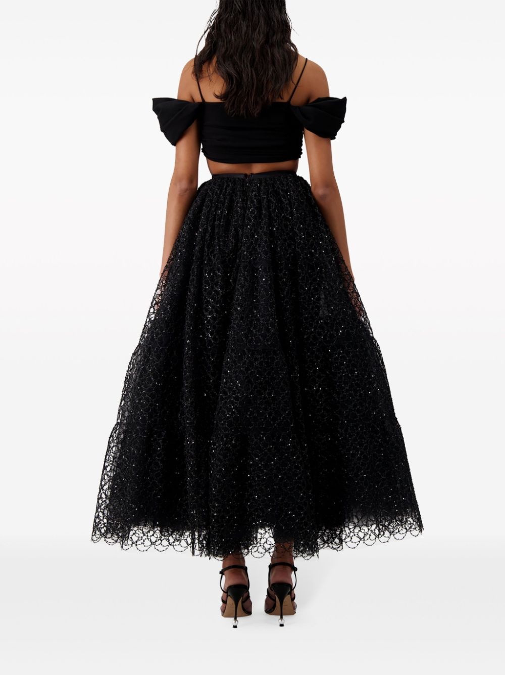 twisted off-shoulder bandeau top - 4