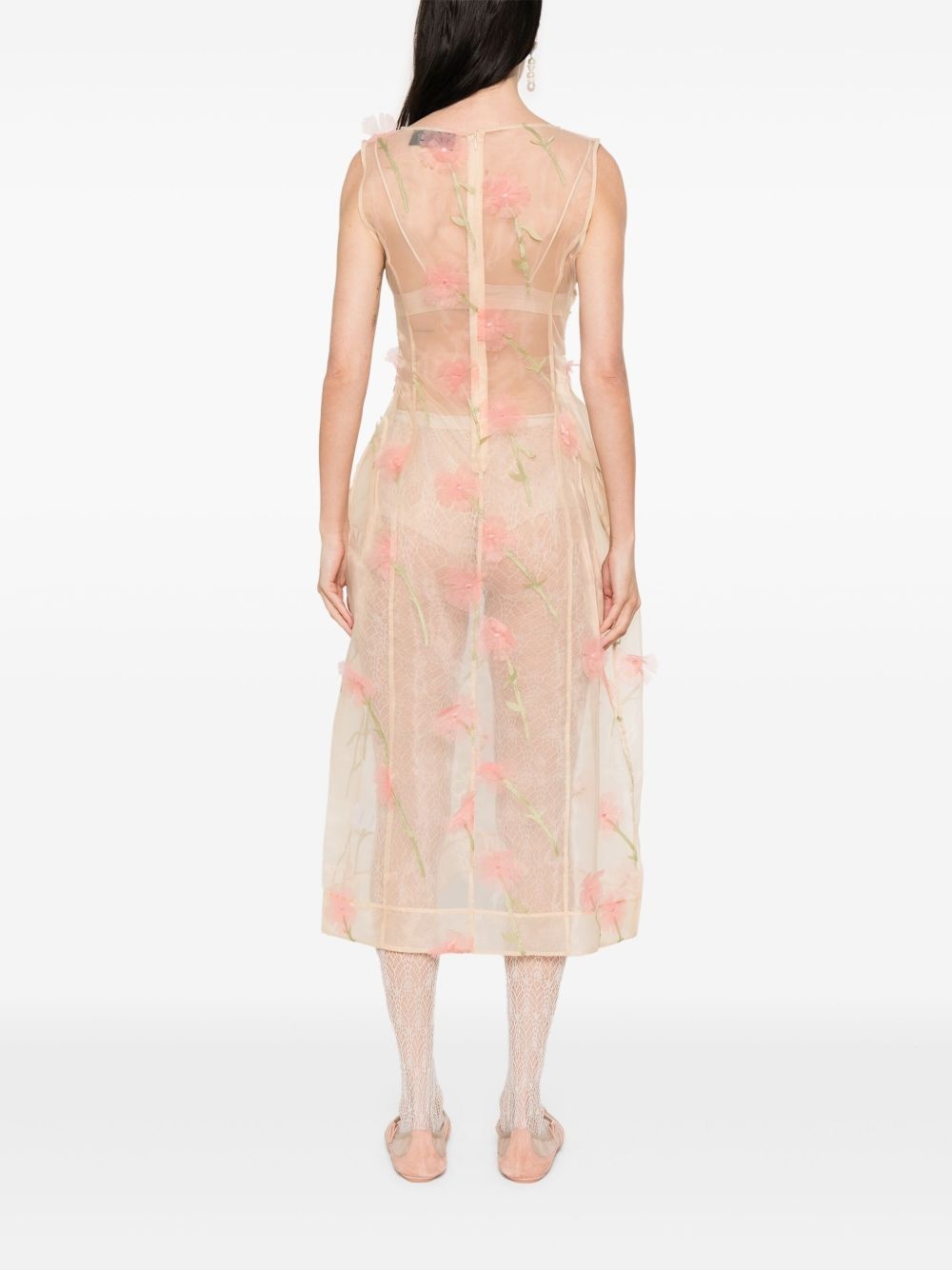 spculpted carnation midi dress - 4