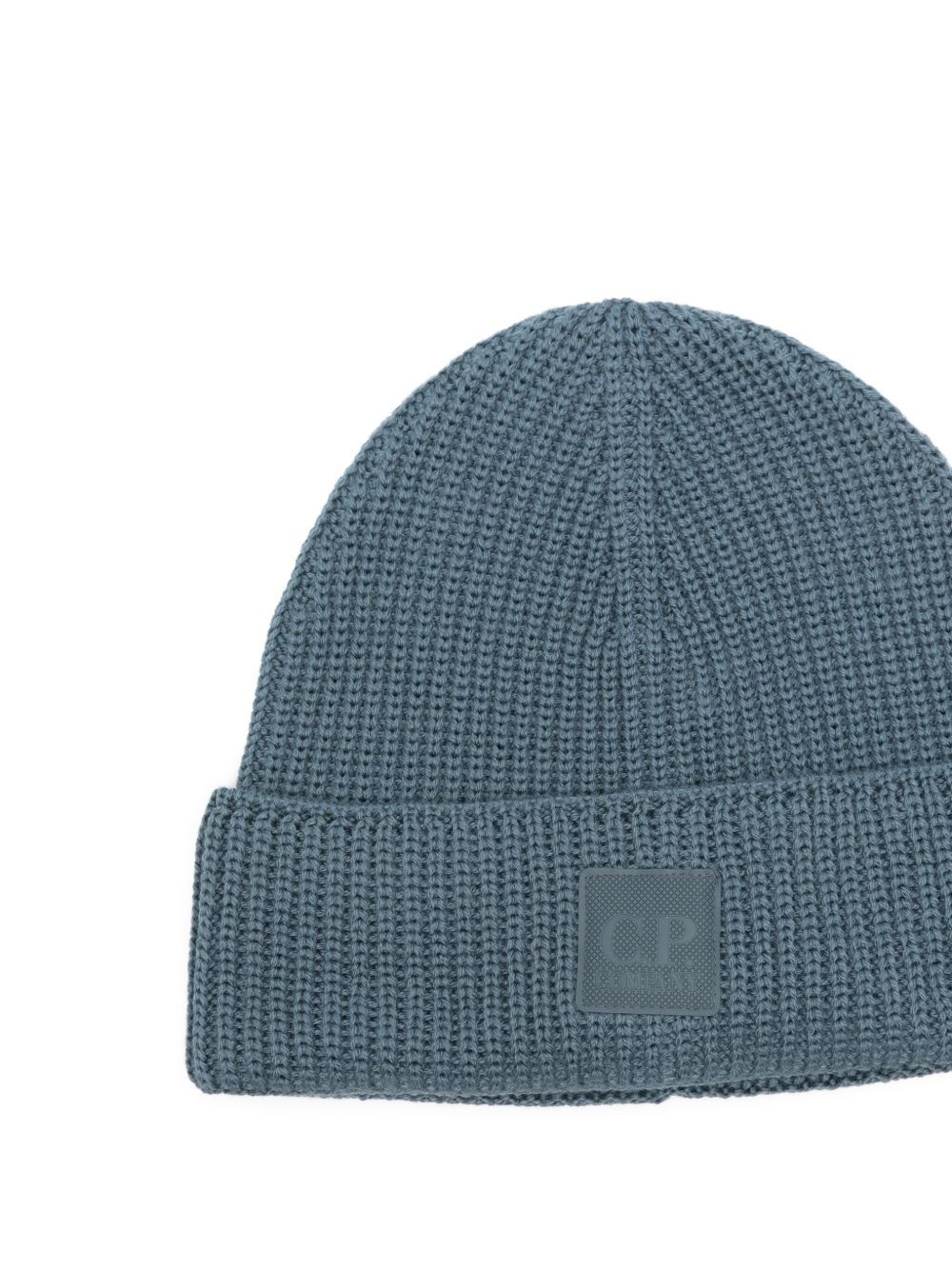 ribbed logo beanie - 2