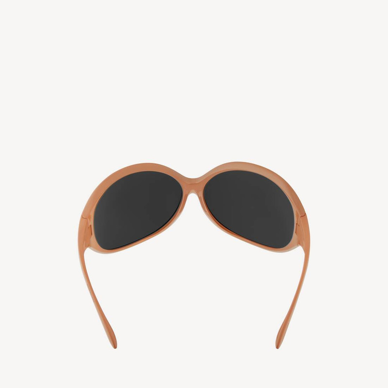 BALENCIAGA Phantom Round Sunglasses in Milky Nude outlook