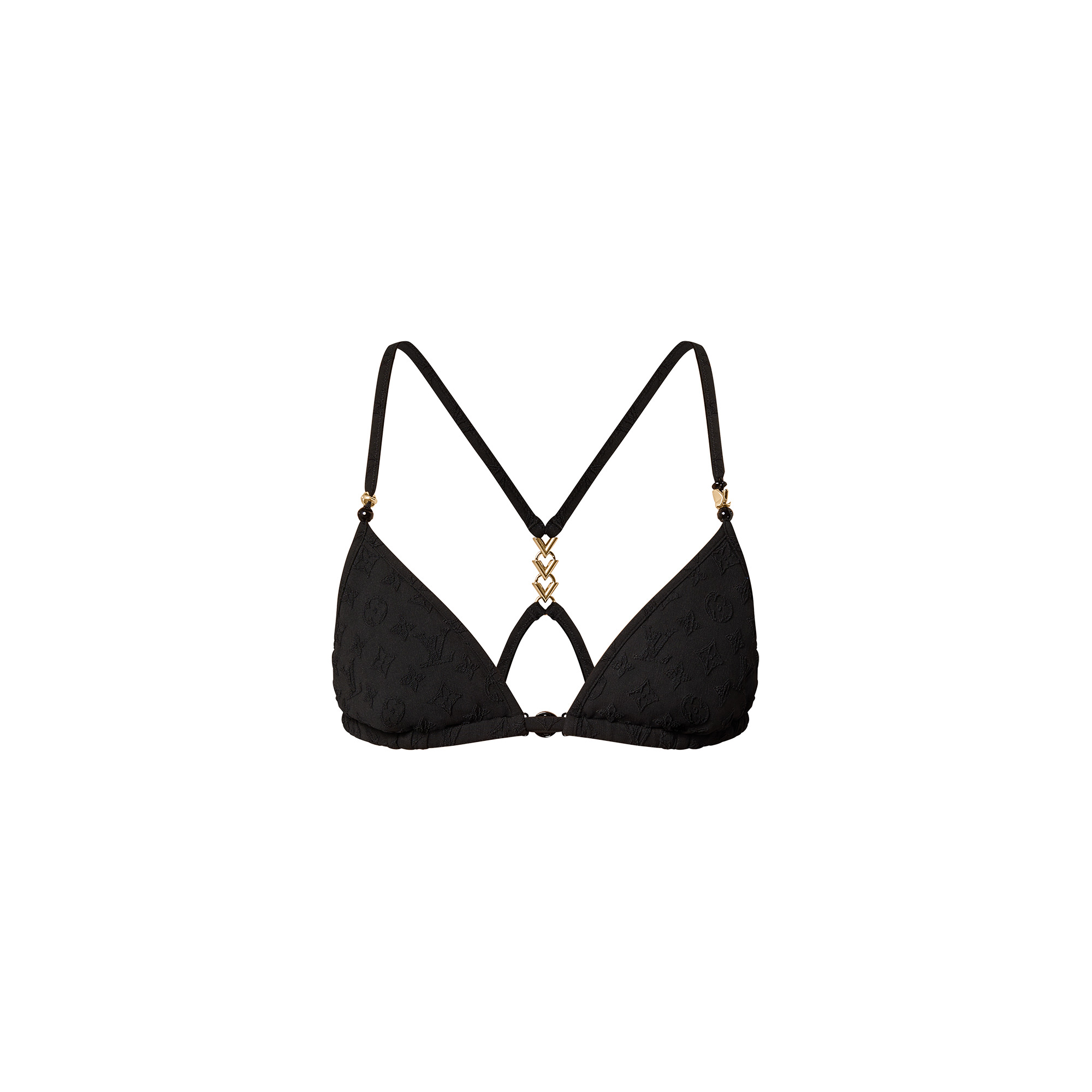 Monogram Jacquard Bikini Top - 1