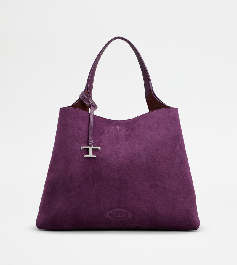 TOD'S BAG IN SUEDE MEDIUM - VIOLET 1