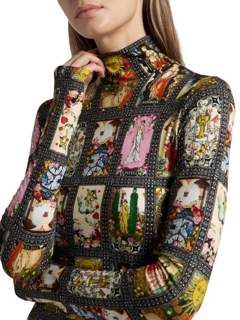 Women's Delaina Tarot Turtleneck Top - Enchanted Tarot 6