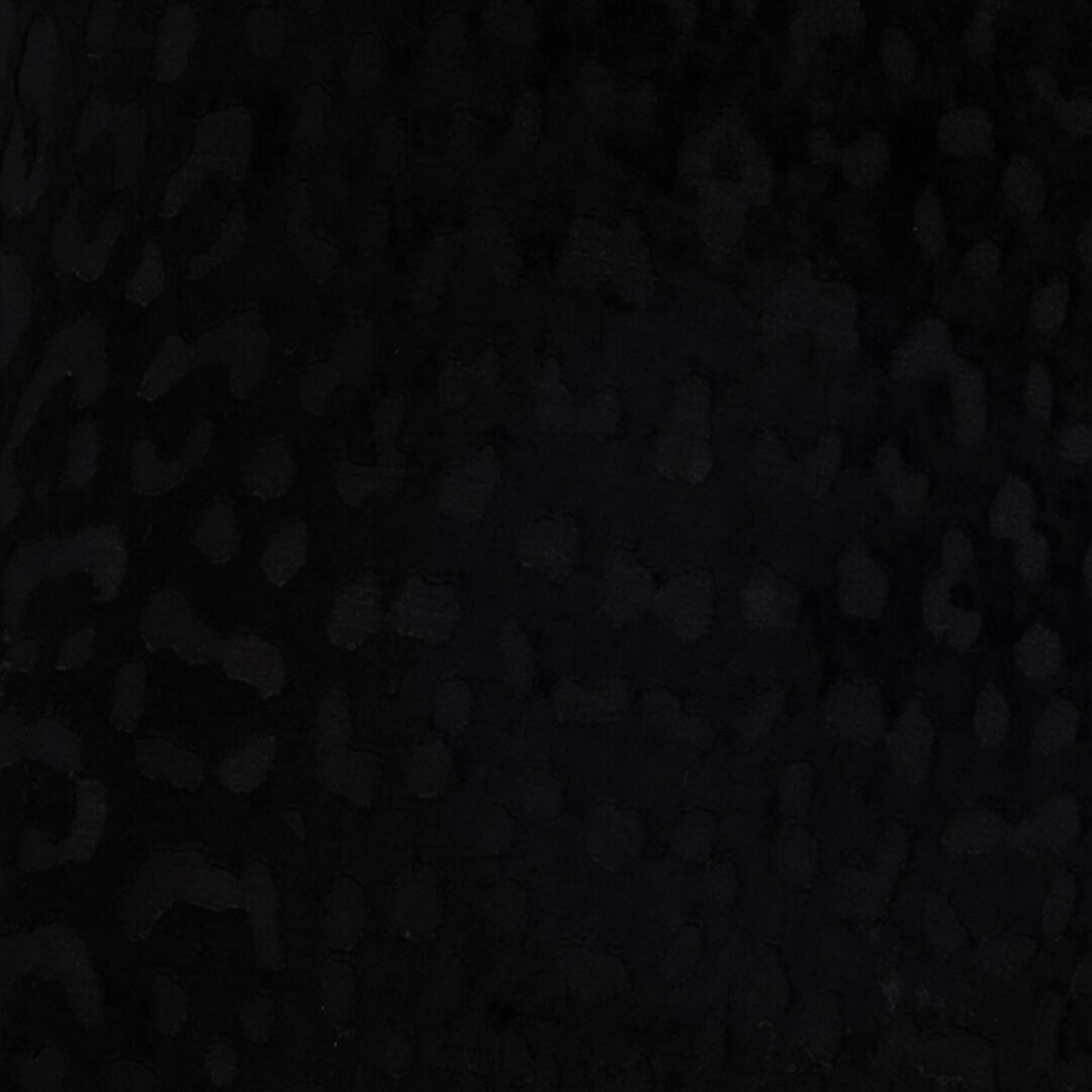 Asymmetrical Black Dress With Jaguar Skin Pattern - 5