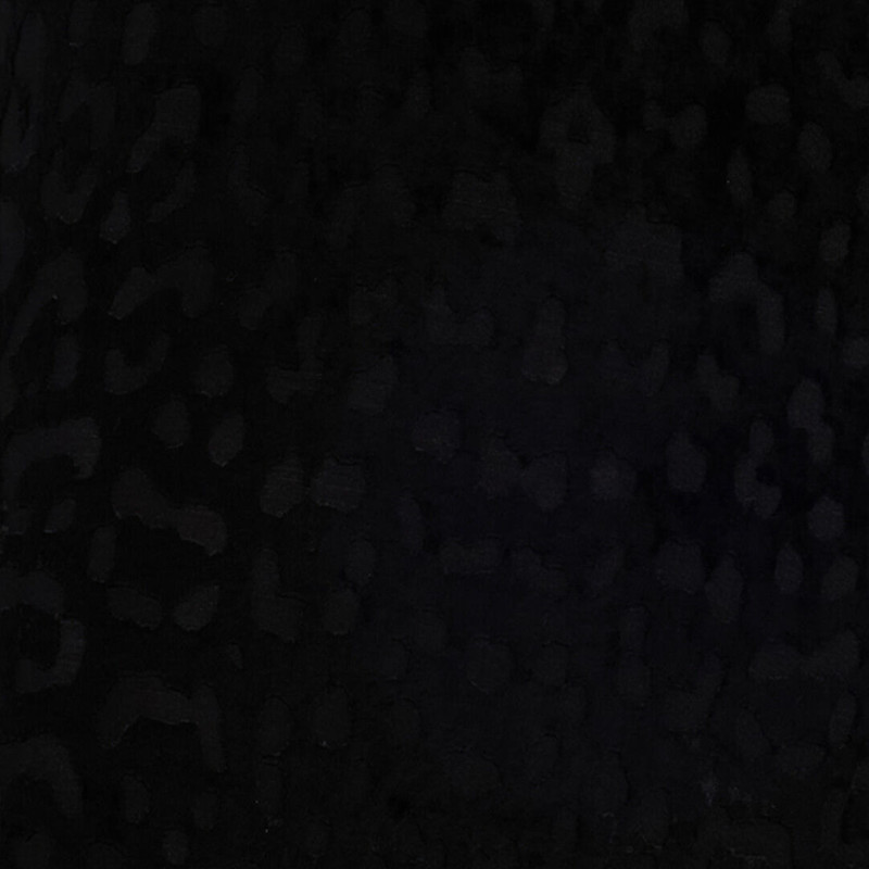 Asymmetrical Black Dress With Jaguar Skin Pattern 5
