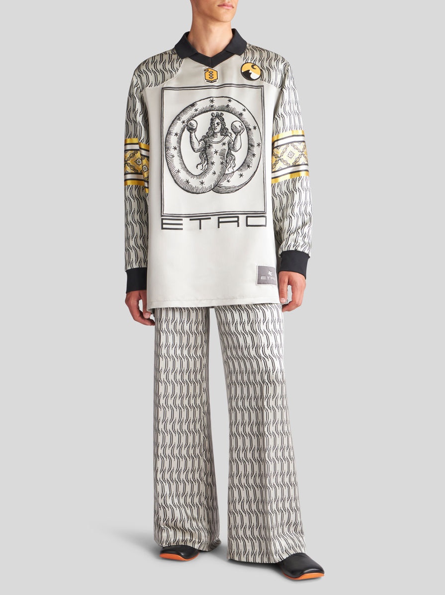 JACQUARD POLO SHIRT WITH ALLEGORY - 4