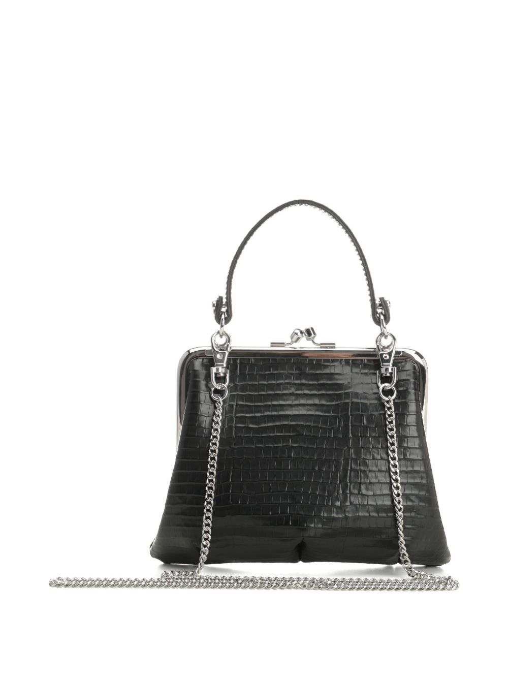 croco-embossed mini bag - 2