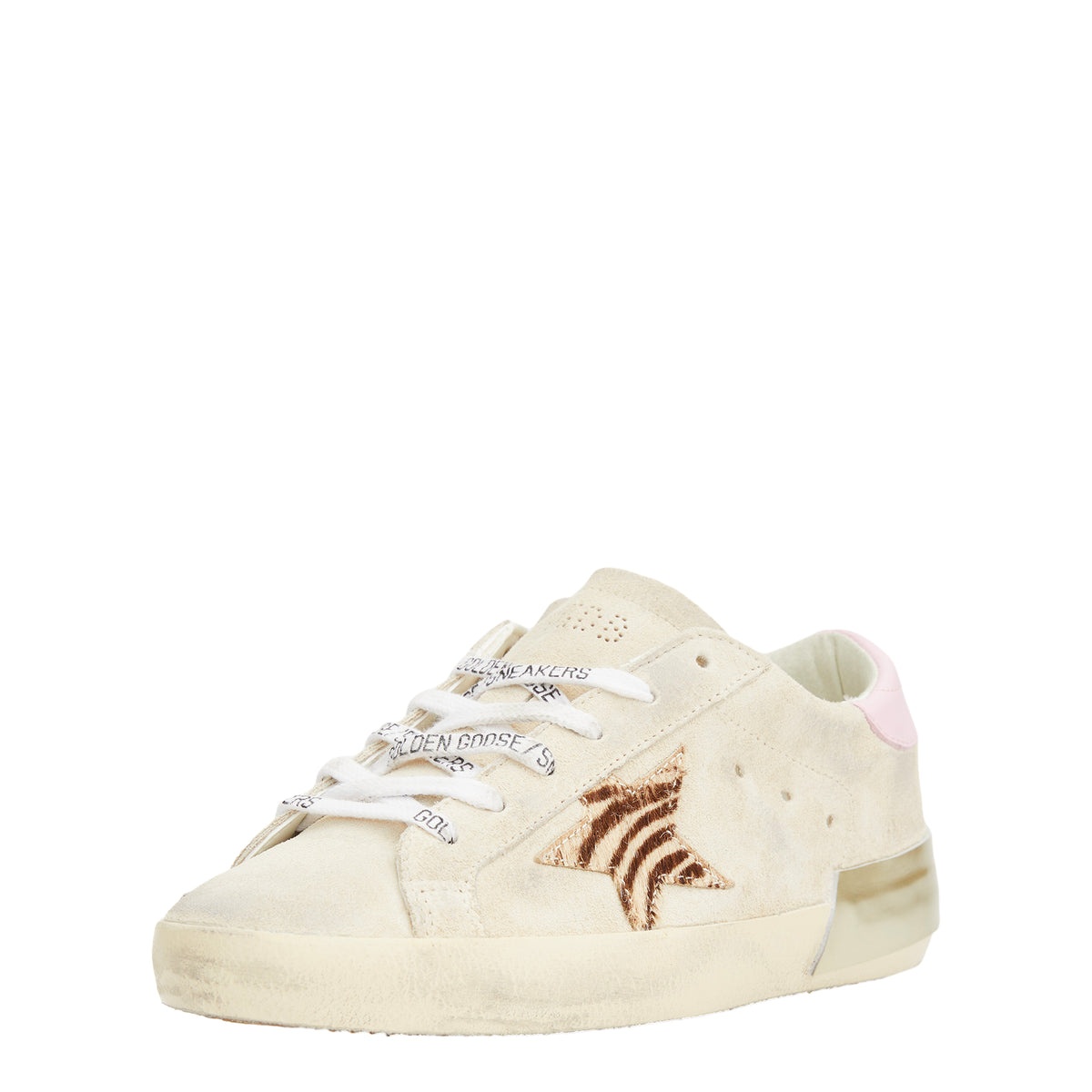 SUPER STAR HORSY ZEBRA PRINTED SNEAKERS (BEIGE/ZEBRA/PINK) - 5