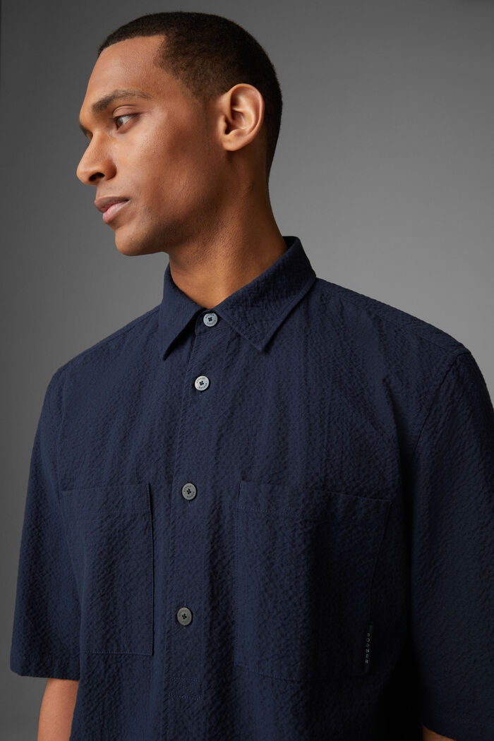 Eddy Short-sleeved shirt in Navy blue - 4