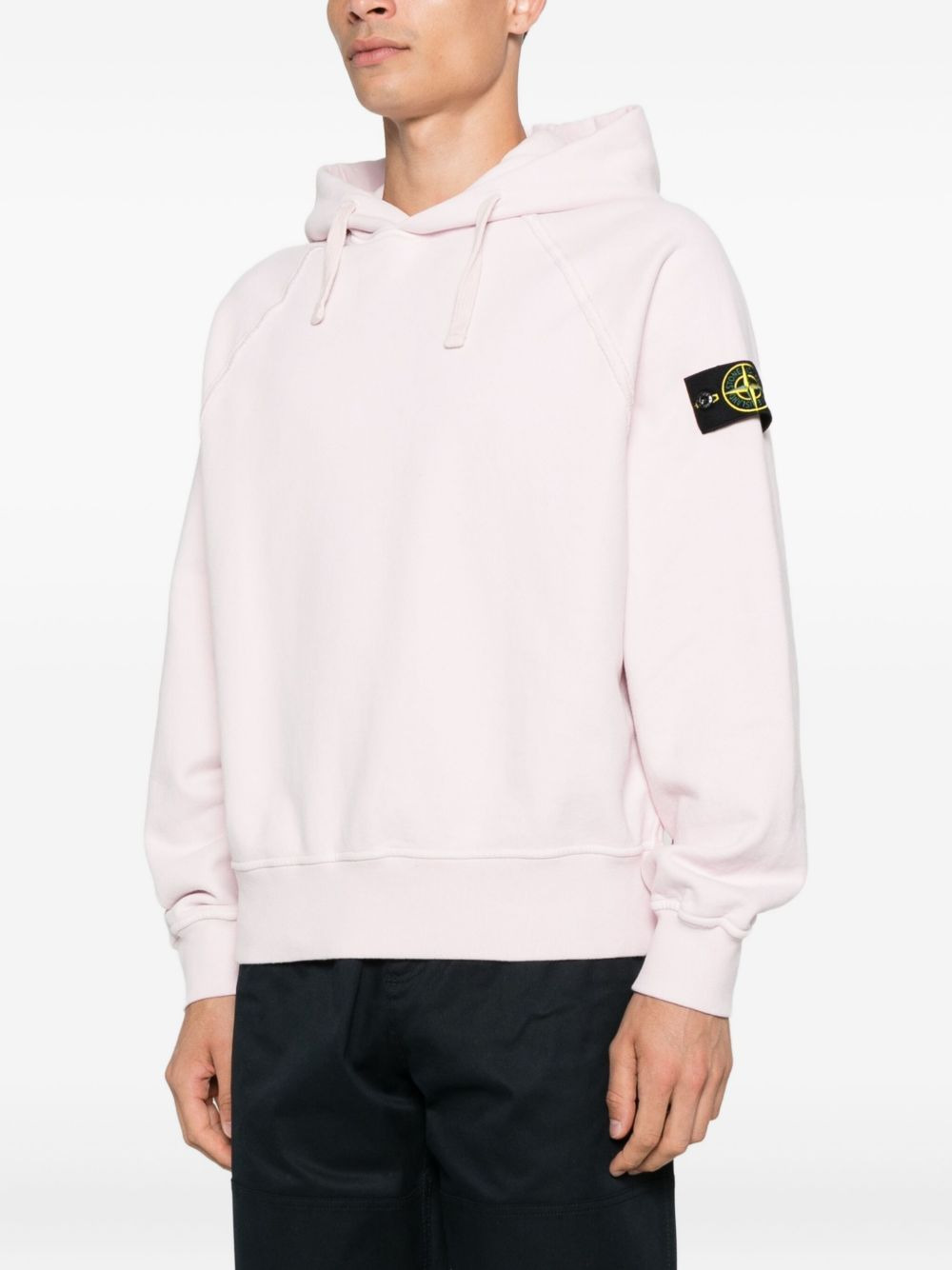 logo-patch hooded sweater - 3