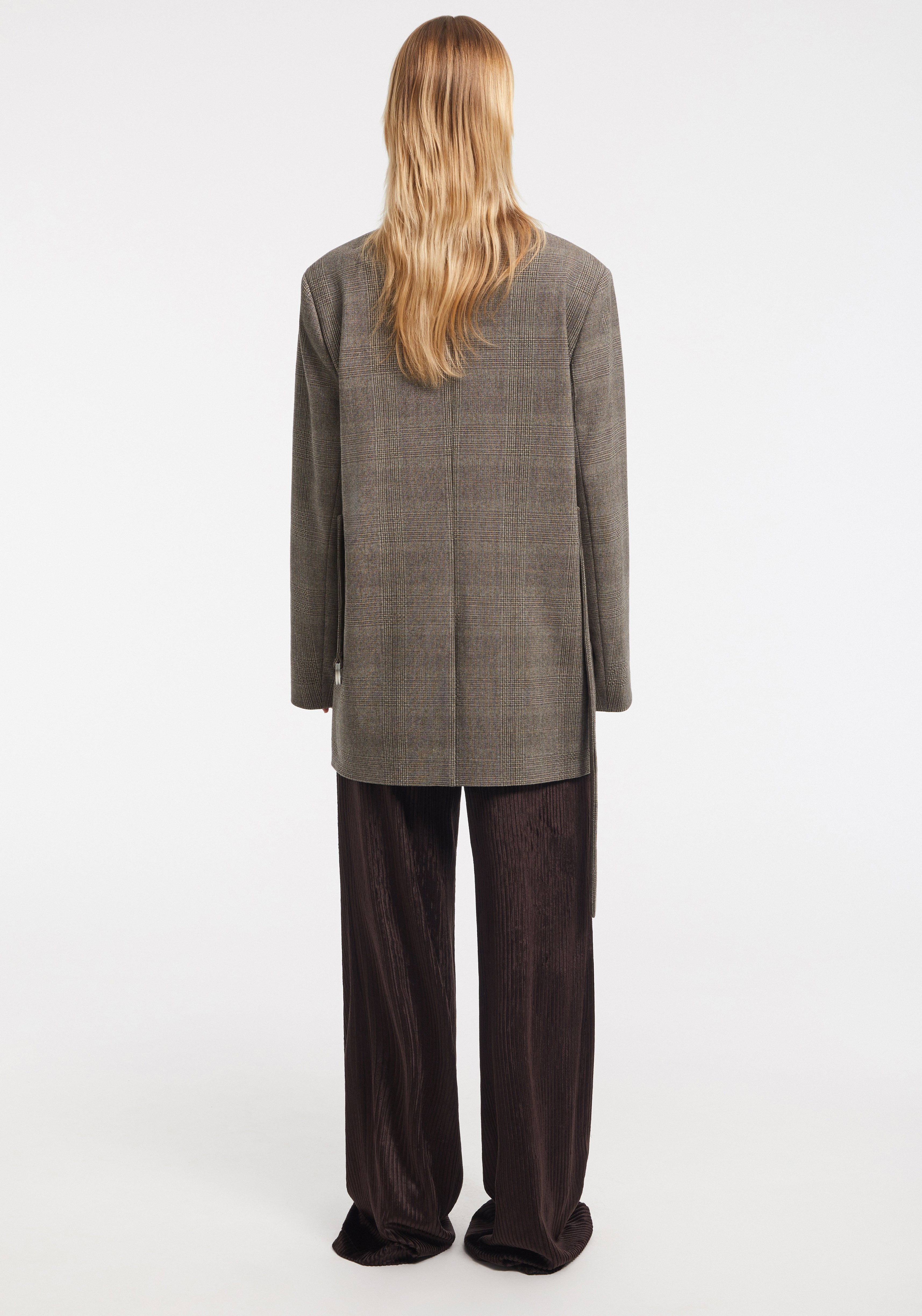SHEPHERD
Checkered belted blazer - 5