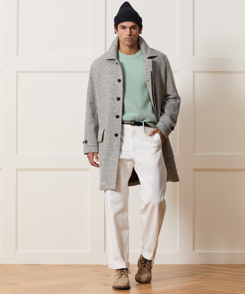 Italian Wool Donegal Car Coat 3