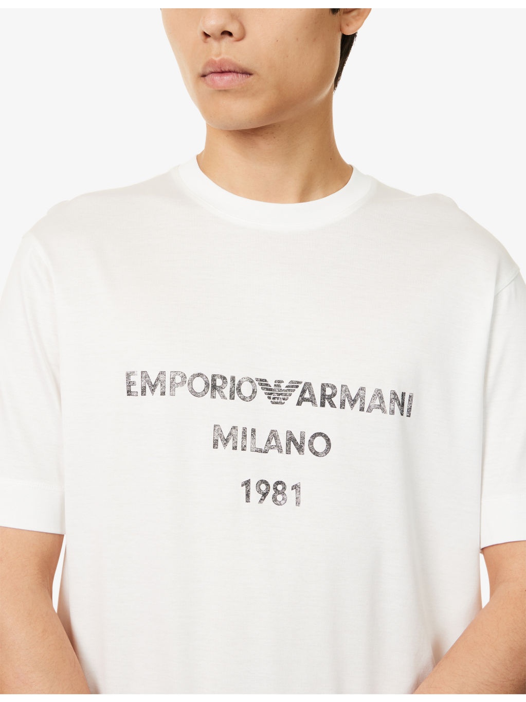 Logo-Print Crewneck Cotton-Blend T-shirt - 5